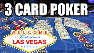 3 CARD POKER in LAS VEGAS!!