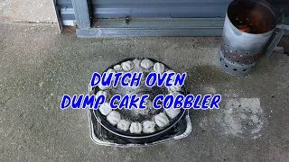 Dutch Oven Blueberry Dump Cake Cobbler | Hamburgers on the grill