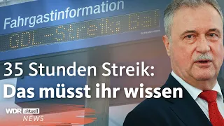 Neuer Bahnstreik der GDL: Claus Weselsky will Streiks bald später ankündigen | WDR aktuell