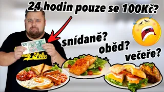 Přežiju 24 HODIN pouze se 100KČ? Je to vůbec možné? VLOG