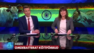 Här bryter programledarna ihop efter sexinslaget i Aktuellt | SVT