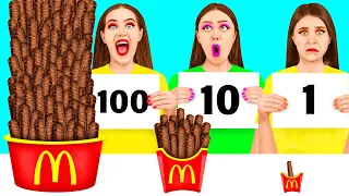 100 Слоев еды Челлендж | Сумасшедший челлендж от TeenTeam Challenge