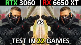 RTX 3060 vs RX 6650 XT | Test in 22 New Games | 1080p | The Ultimate Comparison! 🔥 | 2024