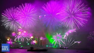 WATCH: Hong Kong Celebrates The New Year With A Fireworks Display