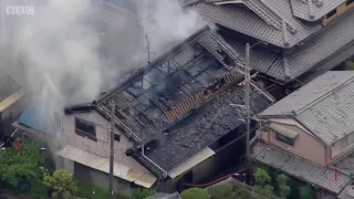 O momento em que um terremoto de magnitude 6,1 abala Osaka, no Japão