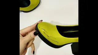 Как убрать черные полосы на обуви