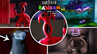 ALL SECRETS in BANBAN 6 COMPILATION! (out of bounds) - Garten of BanBan 6 [Ending] Hacking Showcase