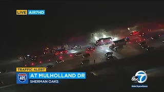 Deadly crash causes traffic mess on 405 Freeway