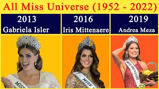 Complete list of Miss Universe winners from 1952 to 2021 | All Miss Universe titleholders From Deffe