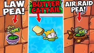 LAW PEA! CRAZY BUTTER CATTAIL & MORE - Plants vs Zombies Enriched Roof & Shop Plants