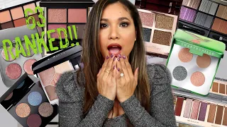 BEST AND WORST Palettes of 2020! Ranking all eyeshadow Palettes I tried in 2020!