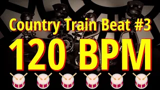 120 BPM - Country Train Beat #3 - 4/4 #DrumBeat - #DrumTrack - #CountryBeat 🥁🎸🎹🤘