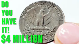 Do you have these Top 5 Most Valuable Quarter Rare Quarter Dollar Coins Worth Million's of dollars!