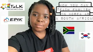 How you can teach English in Korea as a South African [ South African Youtuber]