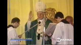 Papa Giovanni Paolo II a Parma, 1988