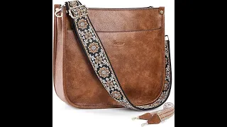 Crossbody Bags for Women  Vegan Leather Hobo Handbags With 2PCS Adjustable  Strap  Shoulder  Bags