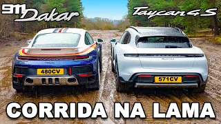 Porsche 911 Dakar vs Taycan vs 911 GTS vs Macan vs Cayenne: CORRIDA OFF-ROAD