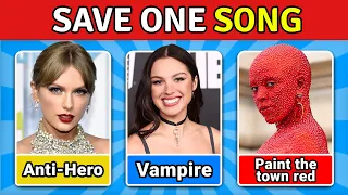 SAVE ONE SONG - Most Popular Songs EVER 🎵 | Music Quiz