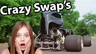 When Mechanics Lose Their Minds   Insane Motorcyle Engine Swaps.harley davidson, homemade, crazy