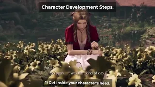 Final Fantasy VII Remake Character Development Aerith-Cloud Scene