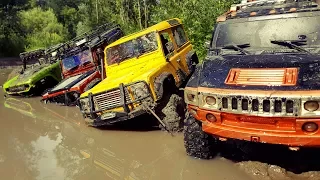 RC Cars MUD OFF Road — Land Rover Defender 90 and Hummer H2 — RC Extreme Pictures