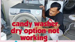 Candy washing machine dryer not working //Candy washer dryer trouble shooting.