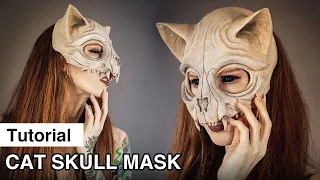 Cat Skull Mask - Sculpting + Mold Making + Painting Tutorial