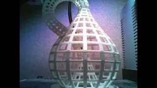 Timelapse Print: Wireframe Klein Bottle Large