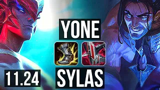 YONE vs SYLAS (MID) | 4/1/4, 500+ games | KR Grandmaster | 11.24