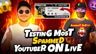 Finally ✅ I Tested Most Spammed Small YouTuber From Live Chat 🔥 To Join Ng Guild - @NonstopGaming_