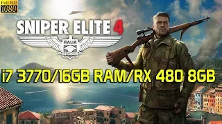 Sniper Elite 4 | i7 3770 | 16GB RAM | RX 480 8GB | Ultra Settings | 1080p