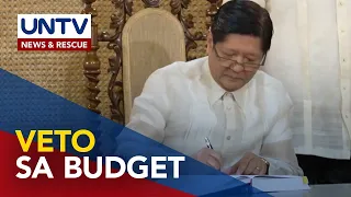 3 probisyon sa 2023 national budget, na-veto ni Pangulong Marcos Jr.