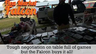 Video game hunting at the Flea Market - I buy the whole table!