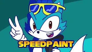 Too Fast Joe in the Sonic Riders art style speedpaint