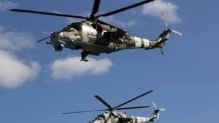 Славянск 3 июня. Обстрел украинских вертолетов.