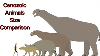 Cenozoic animals size comparison