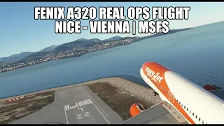 Easyjet A320 Live Real Ops - Nice to Vienna | Fenix A320 - VATSIM & MSFS 2020