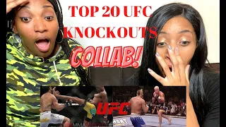 Top 20 Knockouts in UFC History | Collab [WOMEN REACTION] Siraina 4207