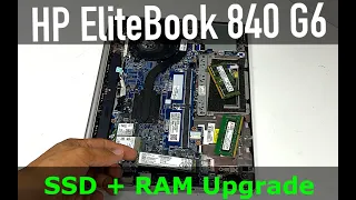 HP EliteBook 840 G6 | How To replace RAM + SSD