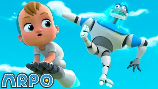 SUPERHERO Baby Daniel!!! | ARPO The Robot | Funny Kids Cartoon | Full Episode