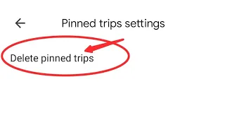 Map me pinned trip kaise delete kare, how to delete pinned trip in Map