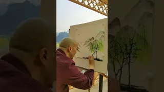 99 Mo Xuanzi Zen Painting Spring is here and go out sketching