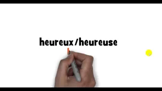 How to pronounce heureux # heureuse