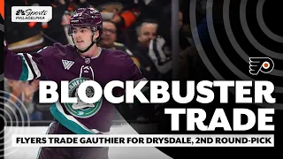 BLOCKBUSTER: Flyers trade Cutter Gauthier to Ducks for Jame Drysdale, 2nd round-pick