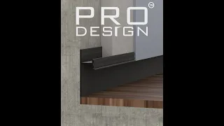 Теневой плинтус скрытого монтажа Pro Design 380