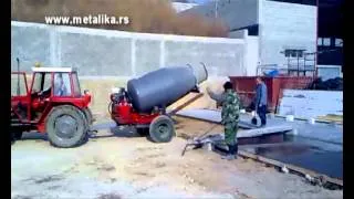 CM-1500 METALIKA Concrete mixer- cart away.avi