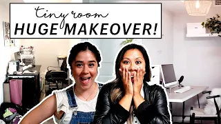 *HUGE* Transformation for a Tiny Space! Home Office Makeover