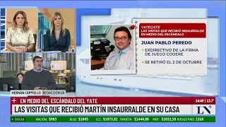 Las visitas que recibió Martin Insaurralde en su casa; en medio del escándalo del yate