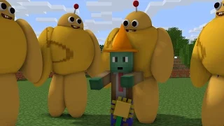 Minecraft vs Zombies  Potato Mine Transformation Spudow Minecraft Animated Movie