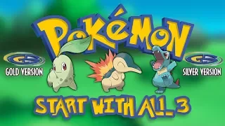 START with ALL 3 Starters in POKEMON GOLD & SILVER (Nintendo 3DS Virtual Console)